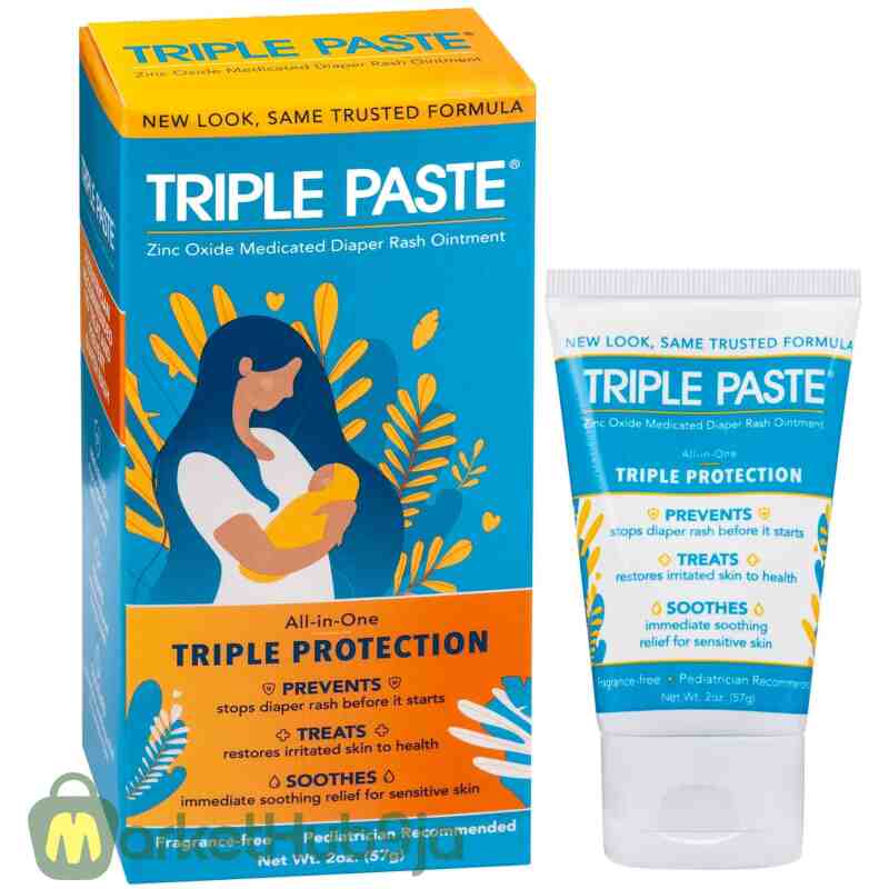 Triple Paste Medicated Ointment for Diaper Rash, 2 oz Tube - Image 3