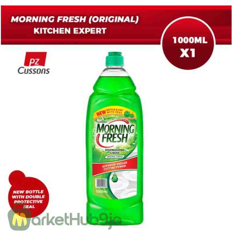 Morning Fresh Dishwashing Liquid 1000ml - Powerful Grease Removal