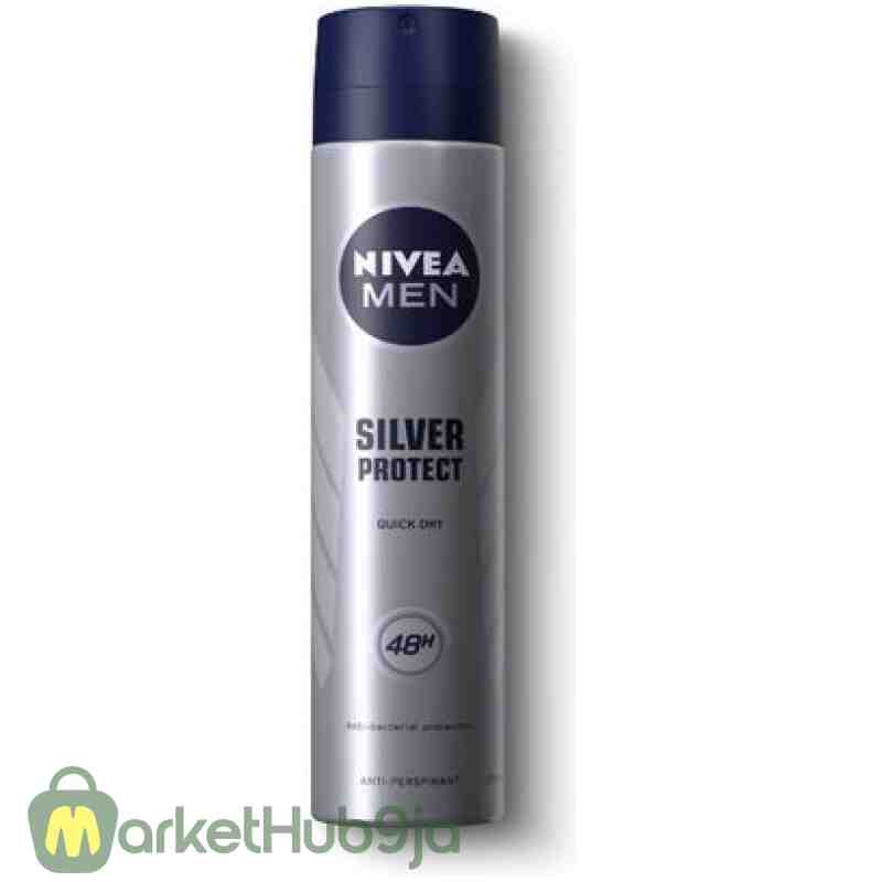 NIVEA Men Silver Protect Anti-Perspirant Spray 200ml (Pack of 2) - 48h Protection - Image 2